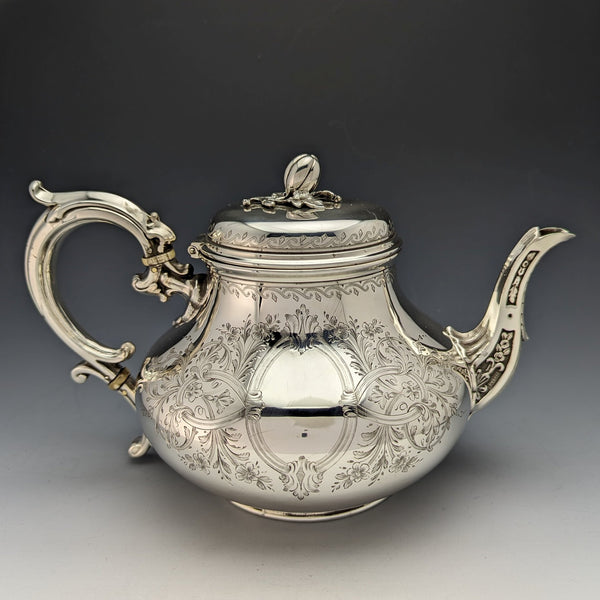 1872 年英國古董鍍銀茶壺 Elkington & Co